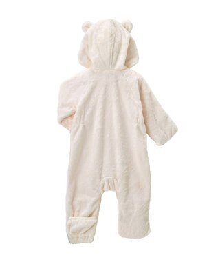 MIKI HOUSE HOT BISCUITS 【ミキハウス】【60-80cm】 マイクロファー カバーオール 白