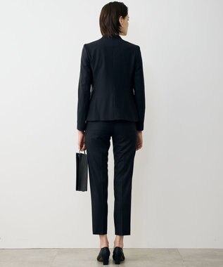 ICB L 【新色追加・セットアップ対応】Bahariye ノーカラージャケット ネイビーストライプ系