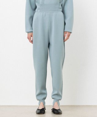 NAVE 【ReNAVE・洗える】スムースニット パンツ サックスブルー系