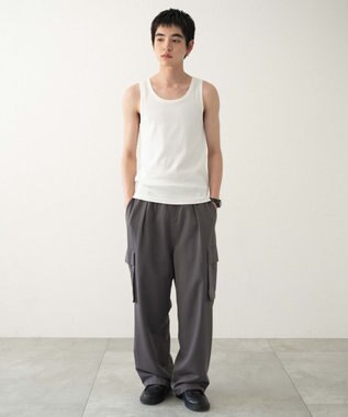 WEGO 【MLサイズ展開】リブタンクトップ ホワイト