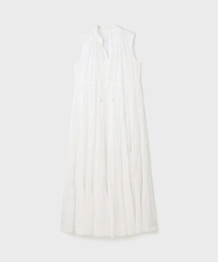 GRACE CONTINENTAL ティアードマキシカフタンワンピース ホワイト