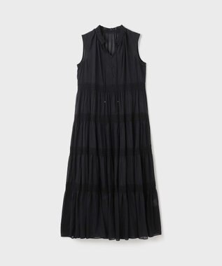 GRACE CONTINENTAL ティアードマキシカフタンワンピース ブラック