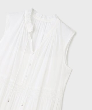 GRACE CONTINENTAL ティアードマキシカフタンワンピース ホワイト