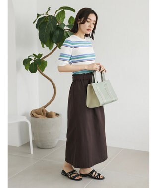 Green Parks 洗える　コンパクトニットプルオーバー Border