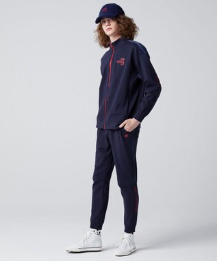 PW CIRCULUS 【MEN】ジャージー スタンド ジップアップ ブルゾン ネイビー系