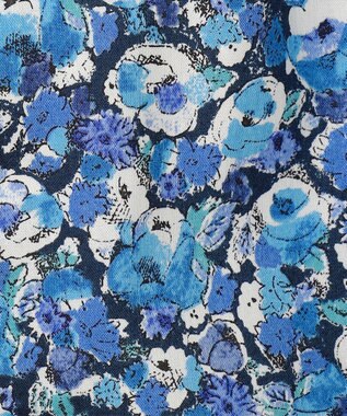 JOSEPH ABBOUD 【キングサイズ・英国リバティ社・纏うアート・柄で魅せる】リバティプリント シャツ　25AW ネイビー系5