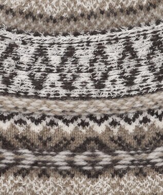 JOSEPH ABBOUD MOUNTAIN ラム×モールジャカード ニットキャップ アイボリー系7