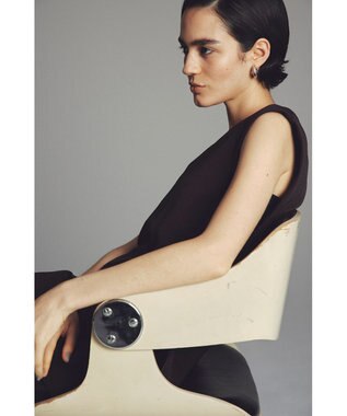 uncrave ウォッシャブルウールライクツイル ジレ ブラウン