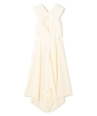 JOSEPH シルキービシー　ドレス Ivory
