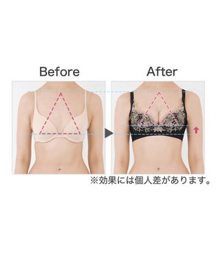 BRADELIS New York 【BRADELIS New York / 育乳STEP3 持ち上げる】ヴィオラステップ3ブラ23A1 美胸 谷間メイクする補正ブラ アイボリー