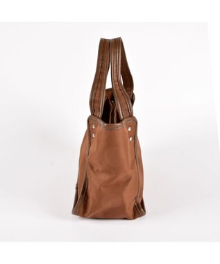 Y'SACCS ヒートエンボス ポルカドットトート Sサイズ チョコ