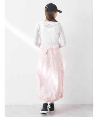 earth music&ecology バルーンカーゴスカート Pink