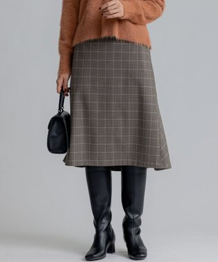 組曲 2WAYウォームストレッチ チェックスカート
