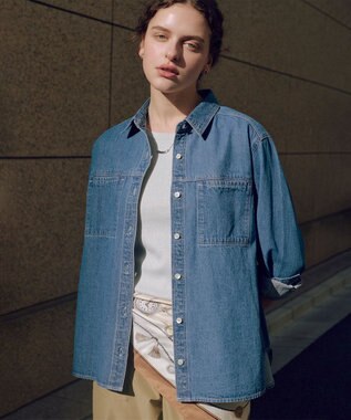 J.PRESS LADIES 【リバーシブル】エポバー ネックレス シルバー×ネイビー系