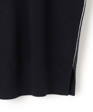 BEIGE， RIGNY / タートルネックニット Navy×Off Line