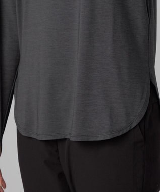 Chacott Chacott BALANCE ドライストレッチリフレクター長袖Tシャツ ダークグレー杢