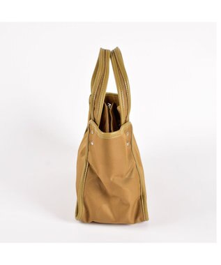 Y'SACCS ヒートエンボス ポルカドットトート Sサイズ キャメル