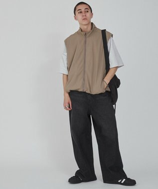 WEGO ナイロンベスト ベージュ