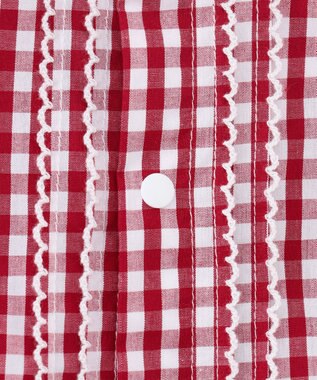 組曲 KIDS 【80-100㎝】ギンガム セットアップ レッド系3