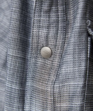 JOSEPH ABBOUD 【人気！1枚で2通りの着こなし】定番 リバーシブルシャツ ブルー系