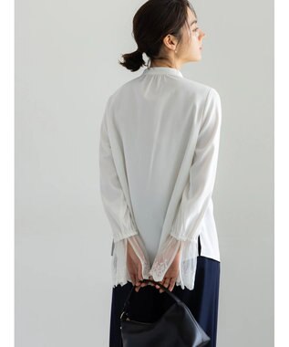 Te chichi 【セレモニーアイテム】レースカフスブラウス オフホワイト