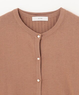 ANY 【洗濯機可/UVカット】パールポイントアンサンブル キャメル