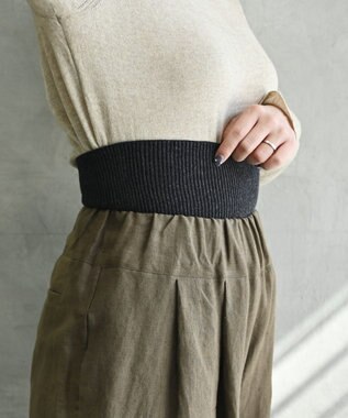 AND WOOL あったかルームパンツ チャコールグレー