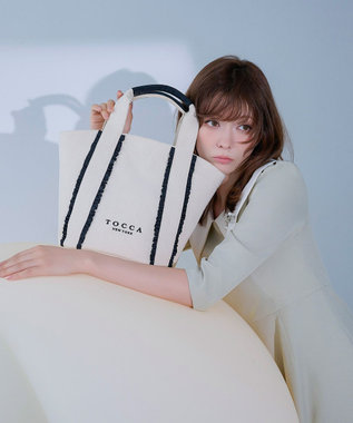 TOCCA 【八木アリサさん着用】TRILL TRIM CANVASTOTE キャンバストートバッグ