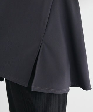 Green Parks リップルフレアベスト Charcoal Gray