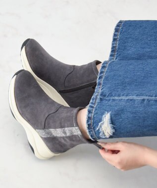 Bridget Birkin 【Bridget Birkin】ラインストーンハイカットスニーカーブーツ