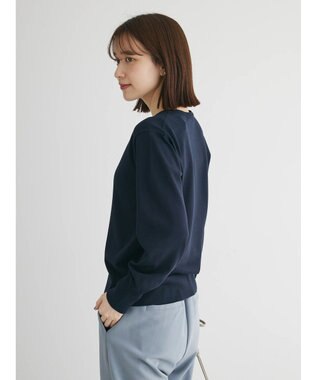 Green Parks 洗える　クルーネックカーディガン Light Gray