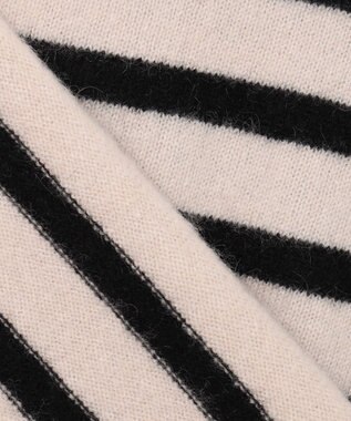 23区 ピュアカシミヤ タートルネック  ニット ベージュ×ブラック