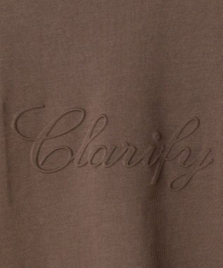 ANY SIS エンボスロゴ Tシャツ ブラウン