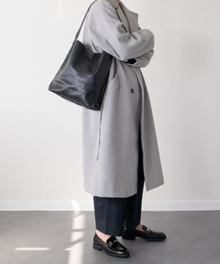 INTER-CHAUSSURES 【ANDREA CARDONE】レザートートバッグ ブラック