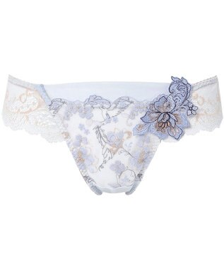 Wing Tバックショーツ Wing Lesiage PB4010とペア 【後ろ姿きれいブラ】 はきこみ丈あさめ PF4012 ウイング／ワコール サックス