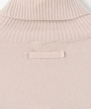 23区 ピュアカシミヤ タートルネック  ニット ベージュ×ブラック