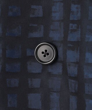 JOSEPH HOMME 【HIGH GRADE LINE】ドローイングプレイド ダブルブレストコート ネイビー系3