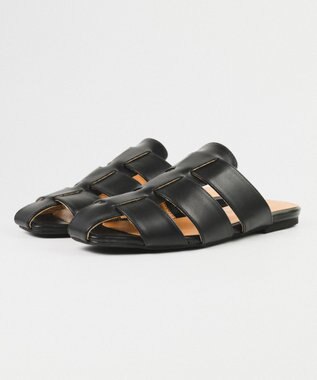 BONTRE 【PRECIEUX JOUET/プレシュウジュエ】フラットソールグルカミュール/027PJ ブラック