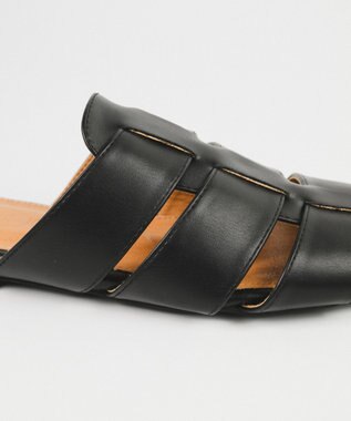 BONTRE 【PRECIEUX JOUET/プレシュウジュエ】フラットソールグルカミュール/027PJ ブラック