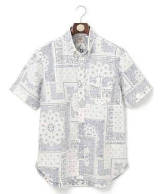 J.PRESS MEN ペイズリーバンダナプリント シャツ アイボリー系5