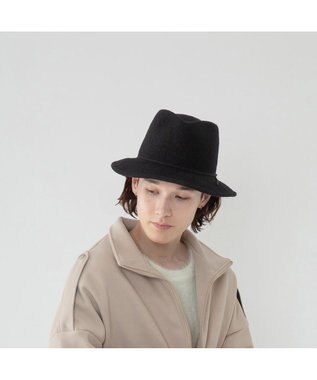 林八百吉商店 Jin no beat shi te cassie　ツバ広マニッシュバスクセラー ブラック