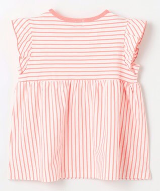 組曲 KIDS 【UVケア】【110-140㎝】マリンボーダー チュニック コーラル