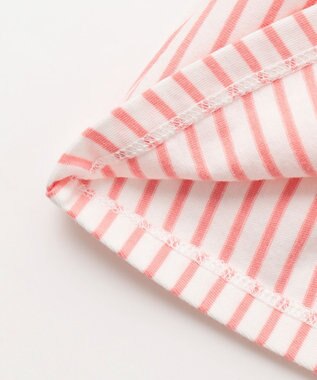 組曲 KIDS 【UVケア】【110-140㎝】マリンボーダー チュニック コーラル