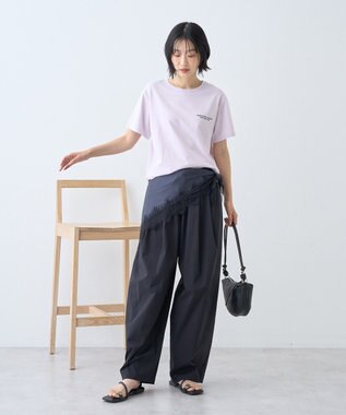 AMERICAN HOLIC フォト&レタリングプリントTシャツ Lavender