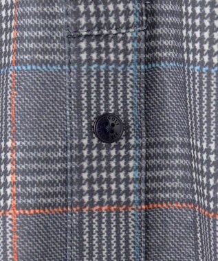 23区GOLF 【MEN】【吸水速乾/UVカット】タータンチェック柄長袖シャツ ネイビー系3