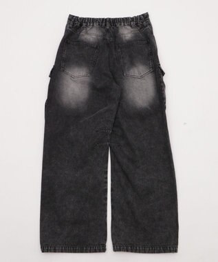 WEGO イージーマルチポケットデニムカーゴ デニムブラックソノタ