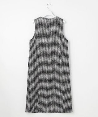 J.PRESS LADIES S ウールシルク ハウンドトゥース ジャンパースカート モノトーン系