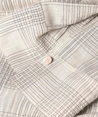 Paul Smith ワッシャーチェック シアー 長袖 シャツ オフホワイト