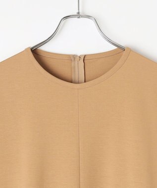 #Newans 【洗える】コクーンシルエットロングワンピース ベージュ