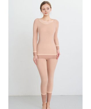 WACOAL あったかインナー よく伸びる生地 袖丈調節可能(7分袖~9分袖) 保温性(身生地) 9分袖 長袖 【360°ラクストレッチ】 レディース CLD371 /ワコール クリーム